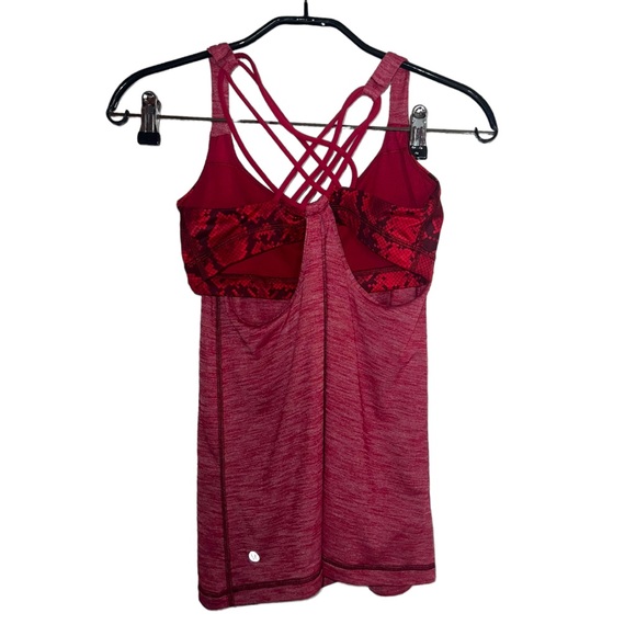 Lululemon Sunset salutation Tank Top Red Sz 4 - Picture 2 of 8